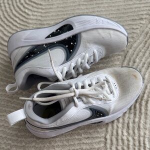 Nike Kids White and Gray Sneakers
